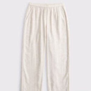 Women's Straight Linen-Blend Pull-On Pant Abercrombie